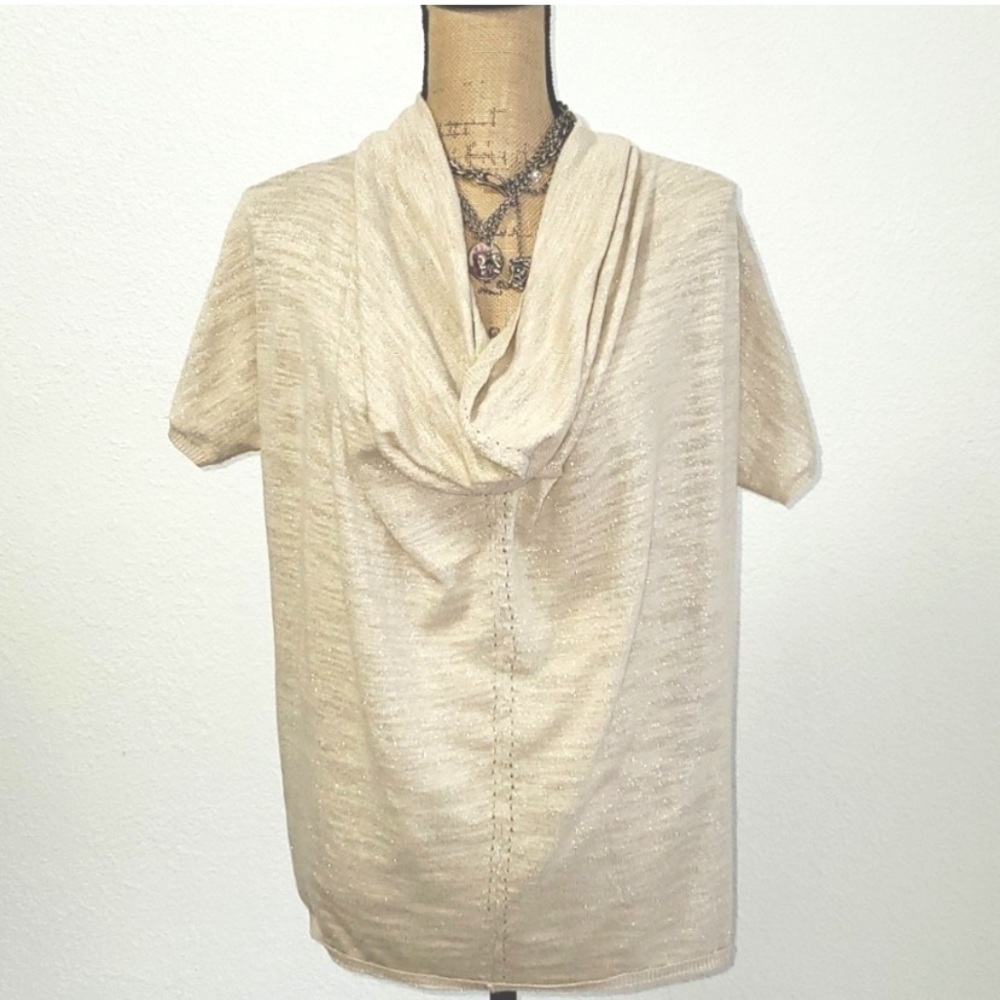 Anthro Knitted & Knotted Slouchy Blouse, Size M.